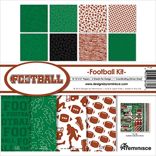 Reminisce Football Collection Kit, Green, FTL-200