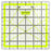 Arteza Quilting Ruler, Laser Cut Acrylic Quilters' Ruler with Patented Double Colored Grid Lines for Easy Precision Cutting, 6" Wide x 6" Long for Quilting, Sewing & Crafts, Black & Lime Green