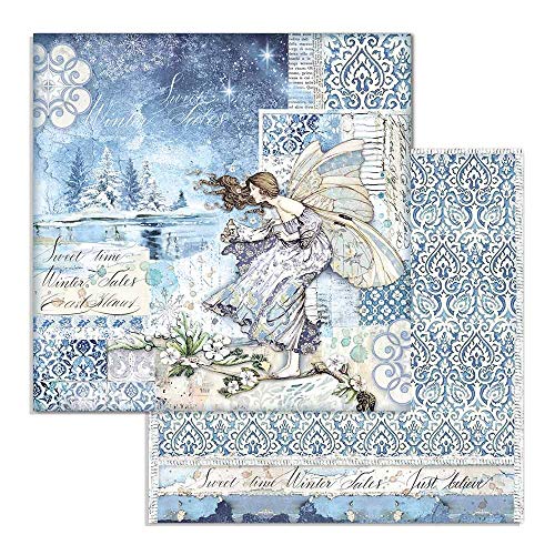 Stamperia Extra Small Pad 10 Sheets - 15.24x15.24 (6x6inch) Double Face Winter Tales,SBBXS04