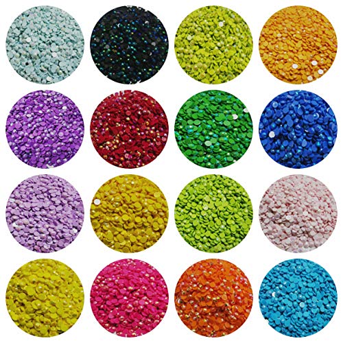 Diamond Painting Round AB Drills/Beads 23 Colors Accessory, Sales for 1 Bag=200 Pieces