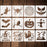 12 Pieces Halloween Stencils Reusable Plastic Halloween Theme Drawing Stencils for Painting on Wood Walls Fabrics Window, 7.9 Inches
