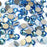 AQUAMARINE (202) lake blue Swarovski NEW 2088 XIRIUS Rose 20ss 5mm flatback No-Hotfix rhinestones ss20 144 pcs (1 gross) from Mychobos (Crystal-Wholesale)