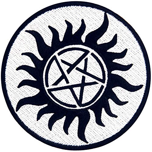 Protection Symbols Against Demons Patch Embroidered Applique Iron On Sew On Emblem