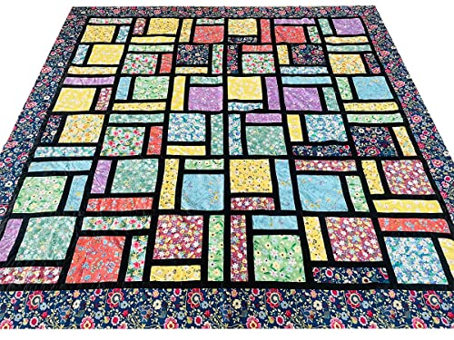 50pcs 10 x 10 inches Cotton Fabric Bundle Squares for Quilting Sewing, Precut Fabric Squares for Craft Patchwork