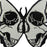 The Skull Butterfly Embroidered Badge Iron On Sew On Patch