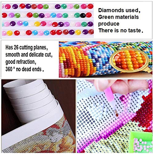 DIY 5D Diamond Painting Football by Number Kits Full Drills for Adults, Cross Stitch Crystal Rhinestone Embroidery Pictures Arts Craft for Home Wall Decor Gift(Football Lover)