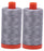 Aurifil Mako 50wt Thread 2 Large Spools: Grey 2605x2)
