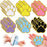 24 Pcs Self Adhesion Paw Print Patch Sticker Iron on Cat Dog Pet Paw Patches Footprint Appliques Iron on Transfers Sew on Chenille Patch Repair Embroidery for Clothing (Multicolor)