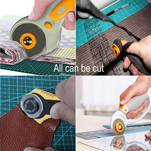 Rotary Cutter Blades 28mm by KISSWILL - Fits Fiskars 28mm Rotary Cutter Replacement, Sharp and Durable (28MM)