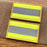 2 Pack Reflective Hook Fastener Safety Patch Hook Loop Firefighter Rescue Police EMT EMS Hi Vis Patch (Fluor Yellow)