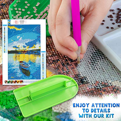 Innofans Diamond Painting Kits for Adults - 5D Diamond Painting Tools Kit LED Light Pad with Dotz Accessories Supplies Art Kits Painting Pen Dots All in 1 Craft Gift Dimond Paintings acceriores kit