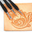 OWDEN 3Pcs. Leathercraft Modeling Tools,(3Pcs Sizes:S,M,L) Leather Carving Modeling Tools kit.