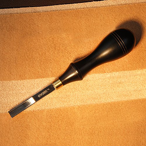 OWDEN Professional French Style Wide Mouth Skiving Tool, Leather Edge bevelers Tool, leathercraft Tool （6.0mm).