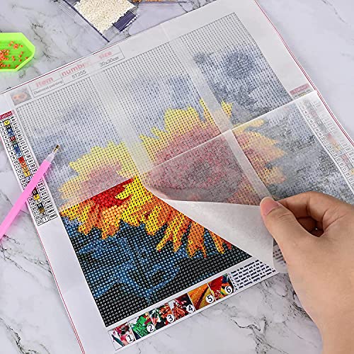200 Pieces Diamond Painting Release Paper 15 x 10 cm Diamond Painting Cover Replacement Double-Sided Non-Stick Cover Replacement 5D Diamond Painting Accessories Tool for Adult Kids ( 5.9 x 3.9 inch)