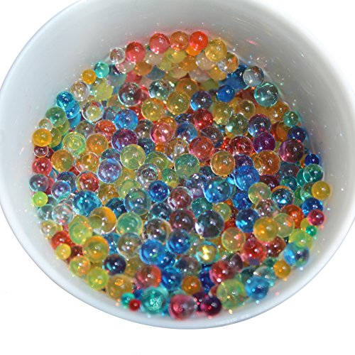 Huge 2 Pounds(200,000pcs)Pack of Water Gel Beads, Rainbow Mix, Gel Water Gun, Sensory Toy and Decorations