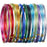 Shappy 24 Rolls Wire Crafts Multi-Colored Aluminum Craft Wire, Flexible Metal for Art Colored Jewelry Beading Wire for Jewelry Making, 15 Gauge and 20 Gauge