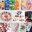 XQingmei 30 Pieces Cartoon Mini Notebook Pencil Computer Flatback Resin Decor Accessories Crystal Mud Stuffing Cute Charm Embellishments DIY Hair Clip Phone Case Ornament Scrapbook Crafts Suit