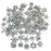 100g (About 90pcs) Craft Supplies Antique Silver Christmas Snowflake Charms Pendants for Jewelry Making Crafting Findings Accessory for DIY Necklace Bracelet (M364)