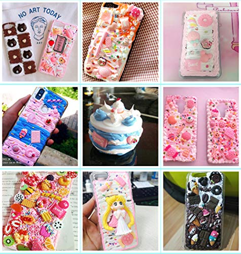 EHOPE Colorful Fake Sprinkles Clay Sprinkles Fake Candy Chocolate Cake Phone Case(50g Heart-3)