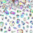 320 Pieces Sew on Rhinestone Sew Crystals Acrylic Gems Sewing Claw Rhinestone Flatback Gemstones with Hole Silver Prong in Mix Shape Mixed Size for DIY Crafts Clothes Shoes Bag Decoration (Crystal AB)