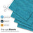 MiPremium Glitter Aqua Heat Transfer Vinyl, Glitter Iron On Vinyl (Pack of 4 Sheets), for T Shirts Sports Clothing Other Garments & Fabrics, Easy to Cut Press & Apply Aqua Glitter Vinyl (Aqua)