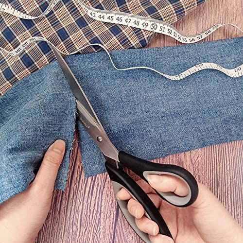 Scissors, Craft Scissors, All Purpose Scissors for Office Home School Sewing Fabric Students Teacher Art Craft DIY Supplies, Sharp Blade, Soft Grip Handle, 3 Pack 6"/8"/10"