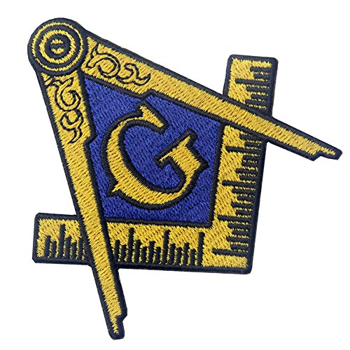 Masonic Logo Emblem Embroidered Freemason Iron On Sew On Patch - Multiple Color