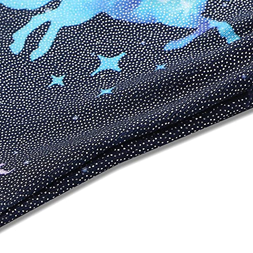 HOZIY Gymnastics Leotards for Girls With Shorts 3t 4t Toddlers Kids Apparel Outfits Unicorn Fairy Mermaid Butterfly Stars Unitard Clothing Dance Black Sparkly