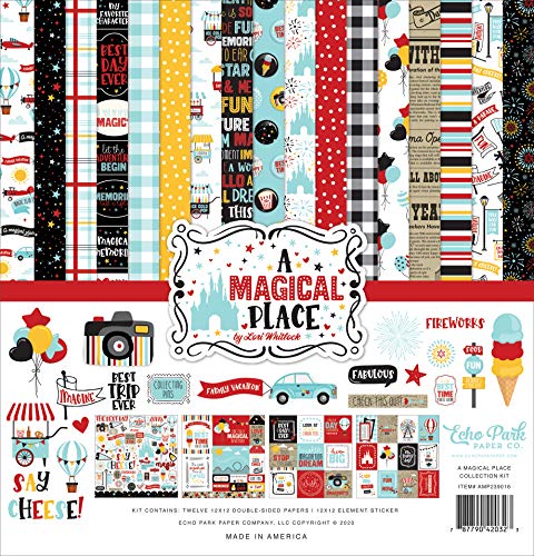 Echo Park Paper Company A Magical Place Collection Kit Paper, 12-x-12-Inch