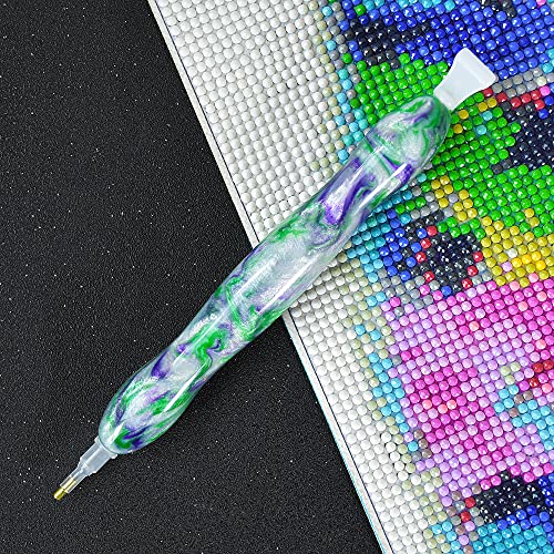 RECORDARME Resin Diamond Painting Pen, Diamond Art Drill Pen with Diamond Painting Tools and Accessories, Ergonomic Diamond Dot Pen Comfort Grip