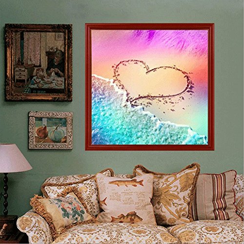 DIY 5D Diamond Painting by Number Kits, Painting Cross Stitch Full Drill Crystal Rhinestone Embroidery Pictures Arts Craft for Home Wall Decor Gift (YCaix-09-16X16in)