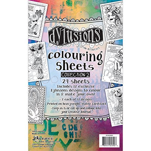 Ranger Collection 2 Dylusions Colouring Sheets 2