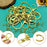 30pcs Lobster Clasp Keychain for Jewelry Making,Metal Lobster Clasp Swivel Trigger Clips with Swivel Clasps Hook Clips Flat Split Keychain Ring 100Pcs Open Jump Ring for DIY Craft(18K Gold)