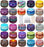 Ahyiyou DIY Zodiac Candle Tins 4.4oz 28 Pieces 28 Color, Round Containers with Lids, Candle Wicks, Wicks Holder, Wicks Stickers for Candle Making, Arts & Crafts, Storage & More