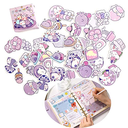 Agwut Cute Cartoon Rabbits Decoration Stickers for Scrapbook Planners Gift Packing Scrapbooking Album Planner Journal Arts DIY Craft