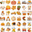 36 Sheets Fall Iron on Transfers Thanksgiving Iron On Vinyl Patches Pumpkin Heat Transfer Vinyl Stickers Fall Gnome HTV Iron on Transfers for Shirt Fabric DIY Craft Decorations (Pumpkin, Maple Leaf)