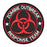 Zombie Outbreak Response Team Patch Embroidered Applique Hook&Loop Patch Tactical Patch(Black+Red)