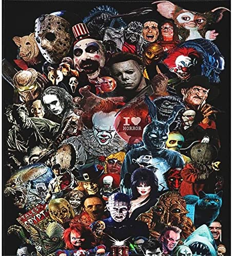 DIY Diamond Painting Kits Horror Movie Character Diamond Art for Adult Diamond Dots Paint with Diamonds Paint by Numbers Crystal Art Embroidery Cross Stitch 12" X 16"