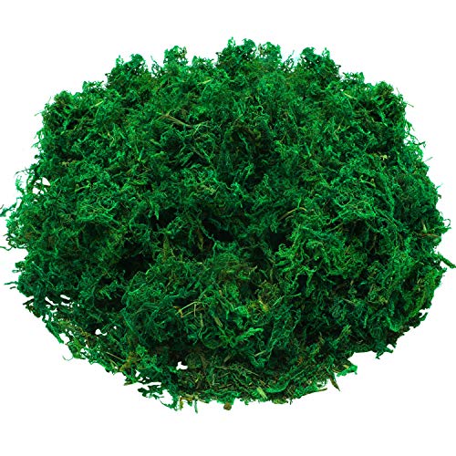 WILLBOND Artificial Moss Green Dried Moss Decorative Fake Bulk Moss for Flower Plant Garden Lawn Crafts Wedding Decoration