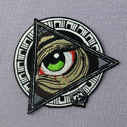 Mayan Geometric Patterns All Seeing Blooding Eye Patch Embroidered Applique Iron On Sew On Emblem