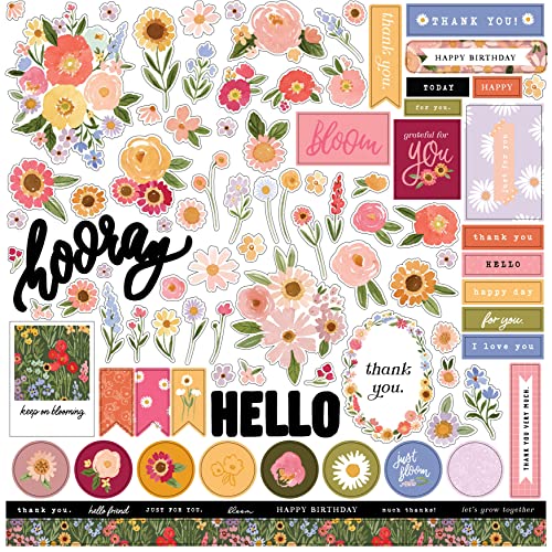Flora No. 6 Cardstock Stickers 12"X12"-Elements RN316014