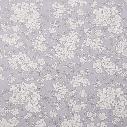 Hanjunzhao Grey Fabric Fat Quarters Bundles, Quilting Sewing Precuts Cotton Fabric, 18 x 22 inches