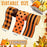 3 Rolls Orange and Black Plaid Wrapping Ribbons Thanksgiving Fall Burlap Wired Ribbon Christmas Dot Pattern Striped Ribbons for Home DIY Crafts Party Decoration, 2.5 Inch x 15 Yards