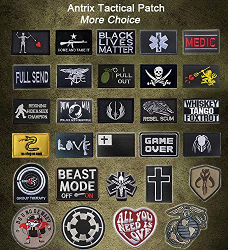 Antrix 3 Pieces Movie Film Rebel Alliance Rebel Scum Emblem Patch and Alliance Knight Emblem Patch Military Badge Emblem Patch Hook & Loop Tactical Patches -3.15"x2"