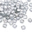 Pandahall 100pcs 2-Hole Acrylic Crystal Clear Rhinestone Sewing Fastening Buttons Jewelry Scrapbooking Octangle 0.43x0.43 Inch Faceted Hole: 1mm