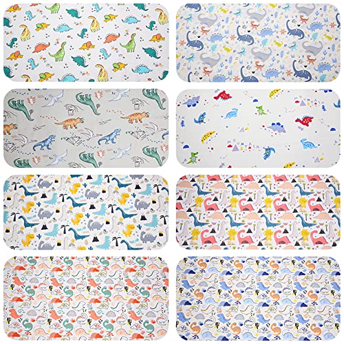 Hanjunzhao Print Dinosaurs Cotton Quilting Fabric Bundles Fat Quarters 18 x 22 inch for Sewing Quilting Crafting
