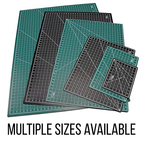 US Art Supply 24" x 36" GREEN/BLACK Professional Self Healing 5-Ply Double Sided Durable Non-Slip PVC Cutting Mat Great for Scrapbooking, Quilting, Sewing and all Arts & Crafts Projects