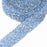 EORTA 1Yard X 3CM Rhinestone Beaded Trim Sparkling Crystal Rhinestone Hotfix Ribbon Iron on Applique Bling Chain Banding Belt for DIY Wedding Bridal Dress Embellishment Phone Wall Decor, Light Blue