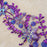Pure Handmade 10x42cm Bright Crystal Patches Sew-on Rhinestones Applique Aesigns with Stones Sequins Beads DIY for Wedding Dress Decor Accessory Belt Waist Decoration (Purple)