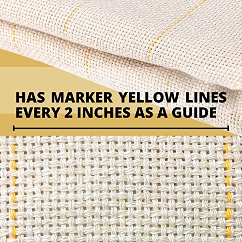 80x60 Primary Tufting Cloth with Marked Lines Monks Cloth Punch Needle Fabric Rug Primary Cloth Fabric DIY Handmade Monks Cloth for Rug Punch Tufting Gun Tuft Wordart Embroidery Crafts Favors
